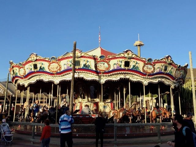 Carousel atracción de Far West en PortAventura