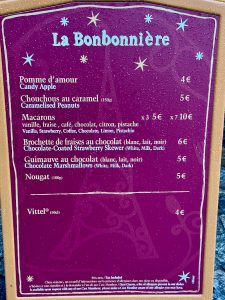 Menú L'Hiver Gourmand Disneyland Paris - La Bonbonniere