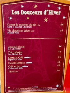 Menú L'Hiver Gourmand Disneyland Paris - Les Douceurs dHiver