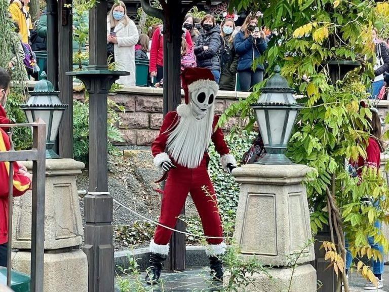 Sandy Claws Jack Skellington en Navidad de Disneyland Paris