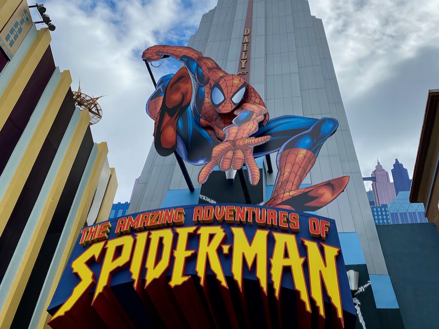 Cartel de la atracción de Spider-Man en Islands of Adventure