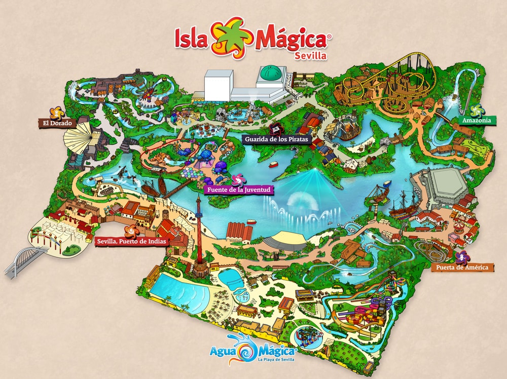 Mapa Isla Mágica y Agua Mágica