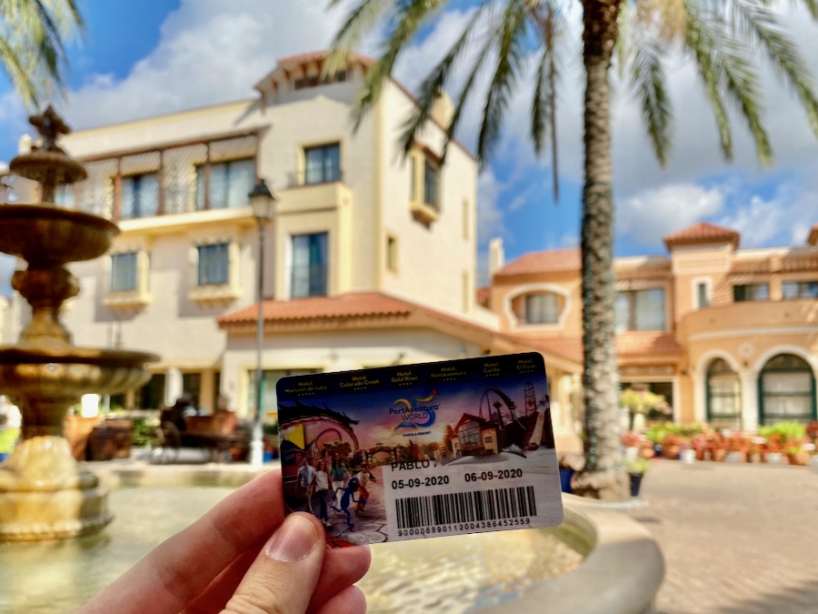Tarjeta de acceso a la habitación y a los parques del Hotel PortAventura de PortAventura World