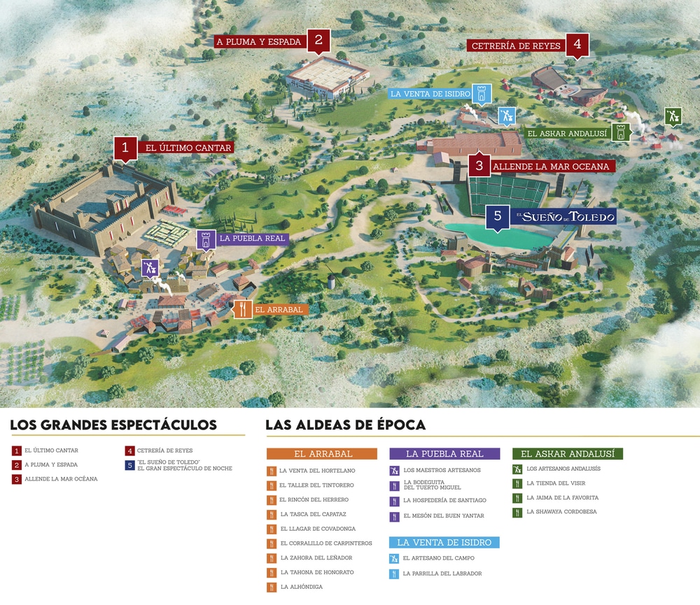 Mapa Puy du Fou España 2021