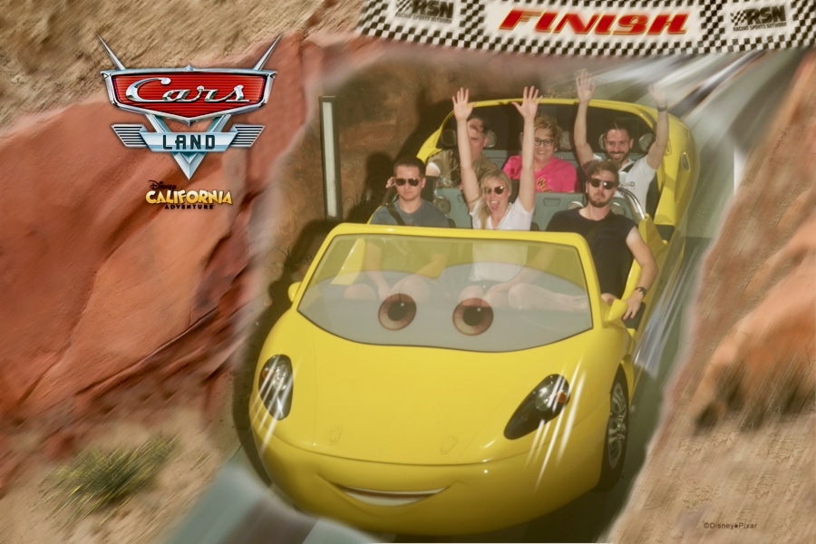 Foto de atracción de PhotoPass en Radiator Springs Racers de Disney California Adventure