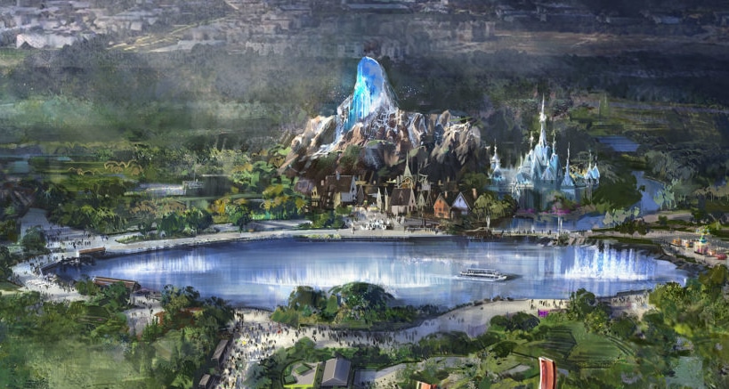 Diseño del nuevo lago y de la nueva zona de Frozen en Walt Disney Studios de Disneyland Paris