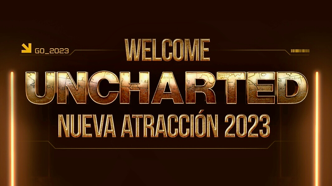 Logo Uncharted nueva atracción 2023 PortAventura