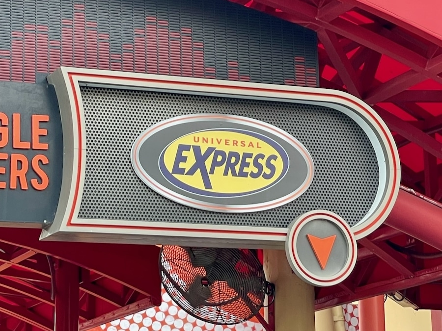 Cartel de Universal Express en Orlando
