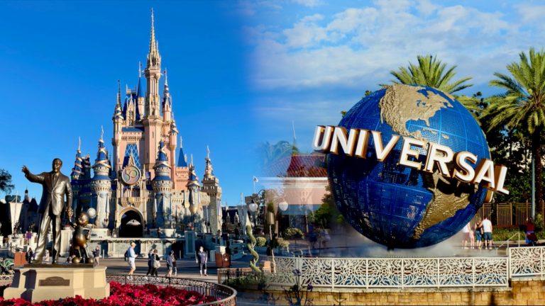 Castillo de Walt Disney World y Bola de Universal Orlando Resort