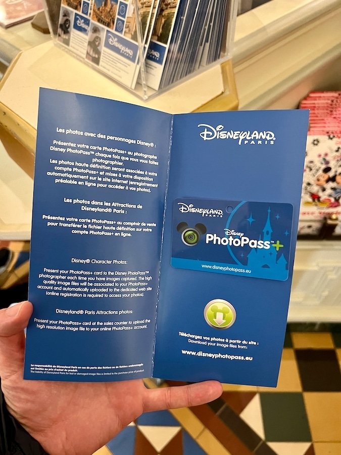 Tarjeta Photopass+ en Disneyland Paris