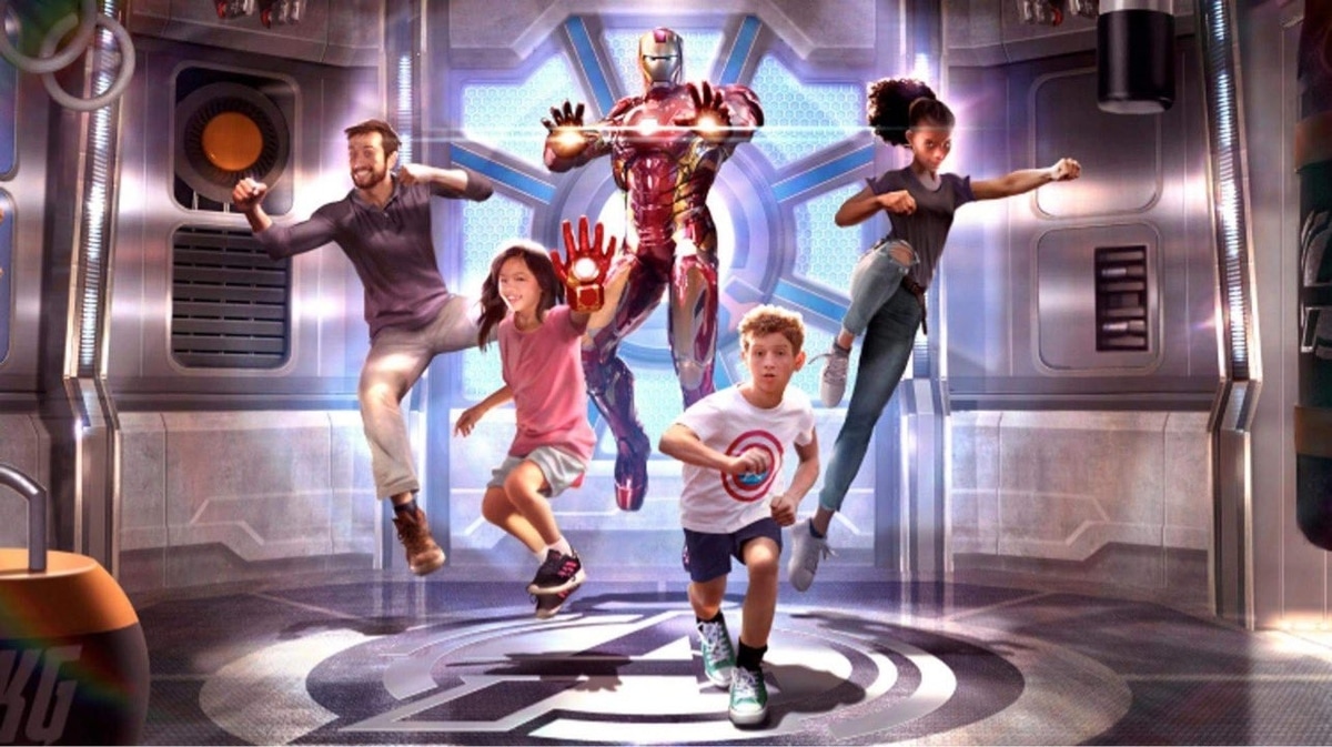Iron-Man en el Hero Training Center de Avengers Campus en Disneyland Paris