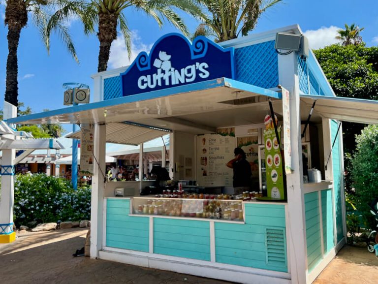 Cuttings - puesto de fruta y smoothies en Caribe Aquatic Park de PortAventura