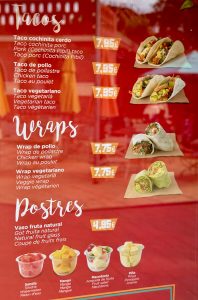 Taquería La Catrina - Carta tacos, wraps y postres 2023
