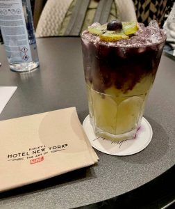 The Incredible Green Mocktail - Skyline Bar Hotel New York The Art of Marvel