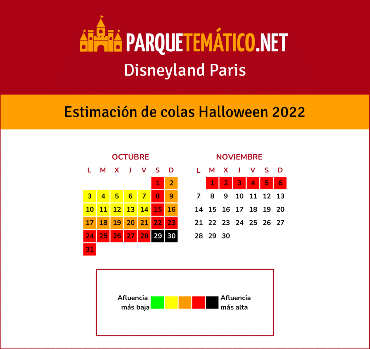 Calendario Colas Halloween DLP 2021