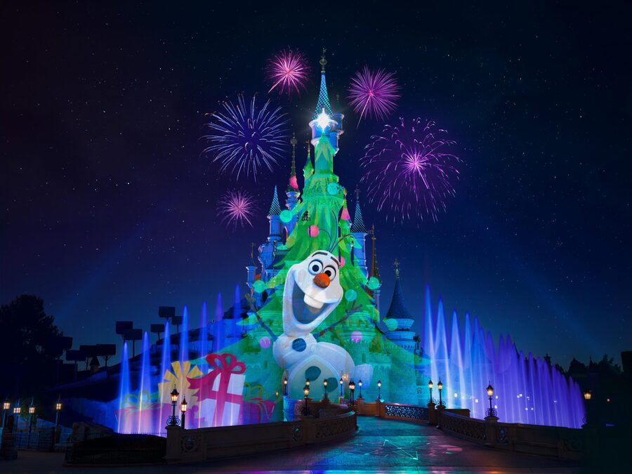Disney Dreams of Christmas espectáculo nocturno Navidad Disneyland Paris