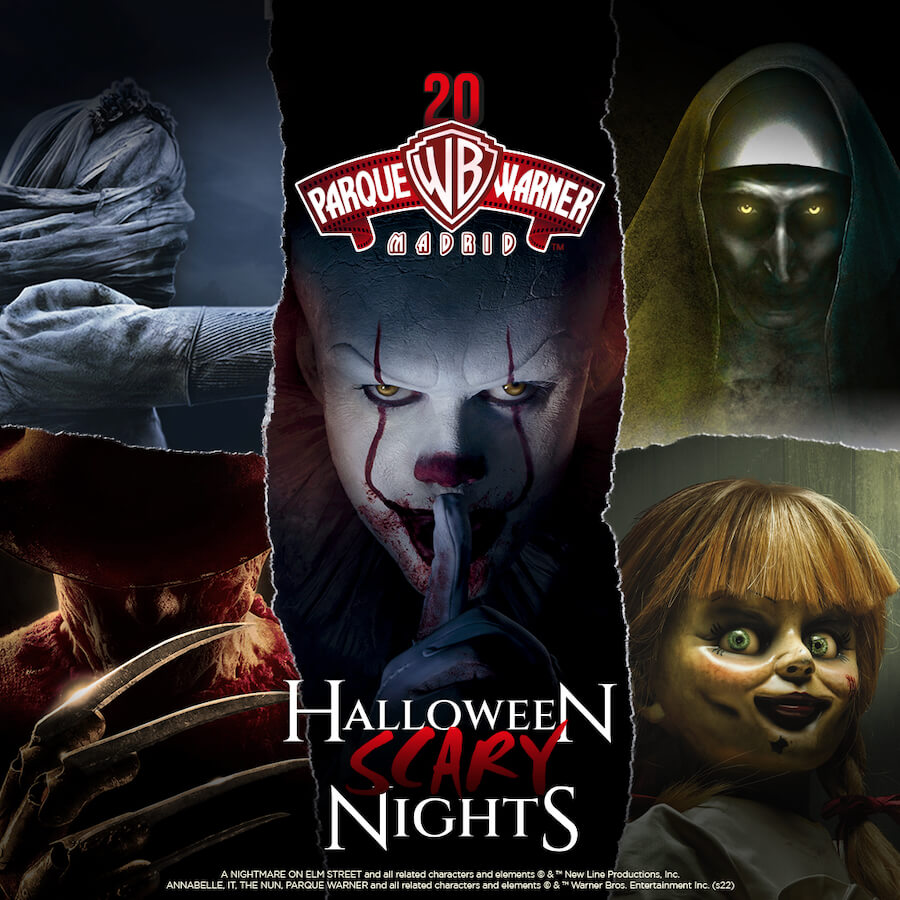 Imagen promocional Halloween Scary Nights 2022 en Parque Warner