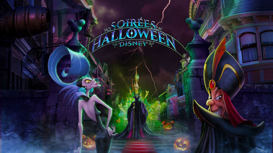 Visual oficial Fiestas de Halloween Soirees 2022 en Disneyland Paris