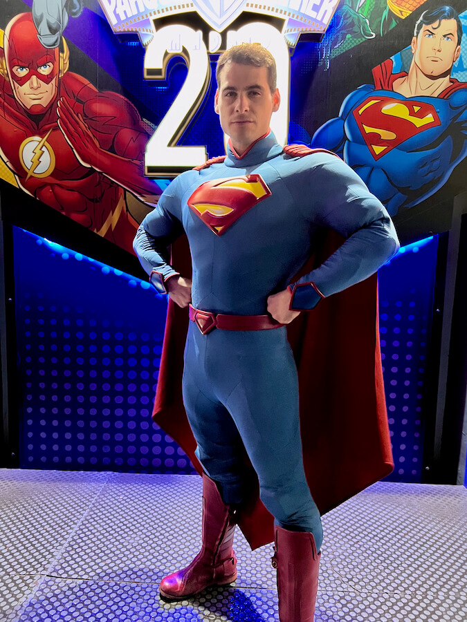 Superman en la navidad de Parque Warner