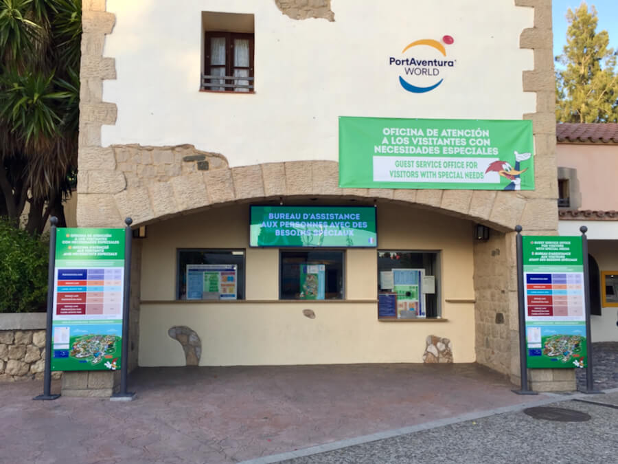 Oficina de atención a visitantes con necesidades especiales PortAventura