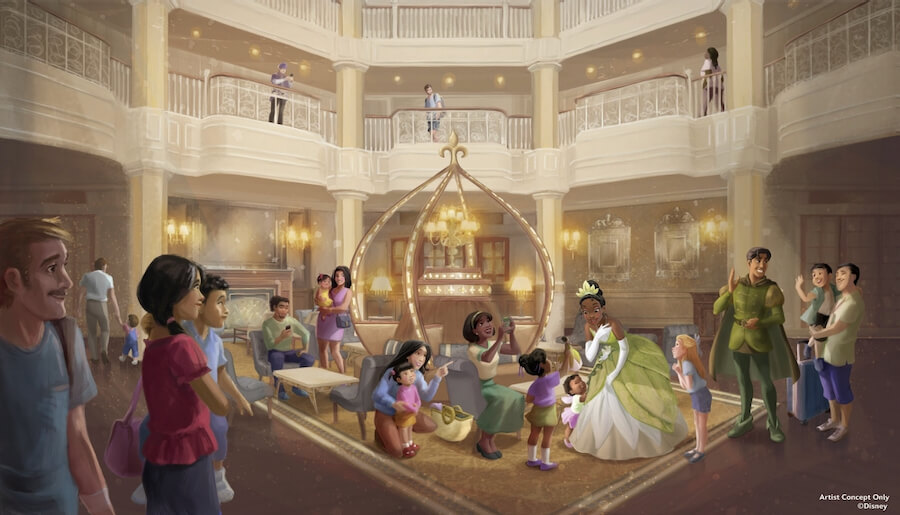 Nuevo lobby superior del Hotel Disneyland en Disneyland Paris