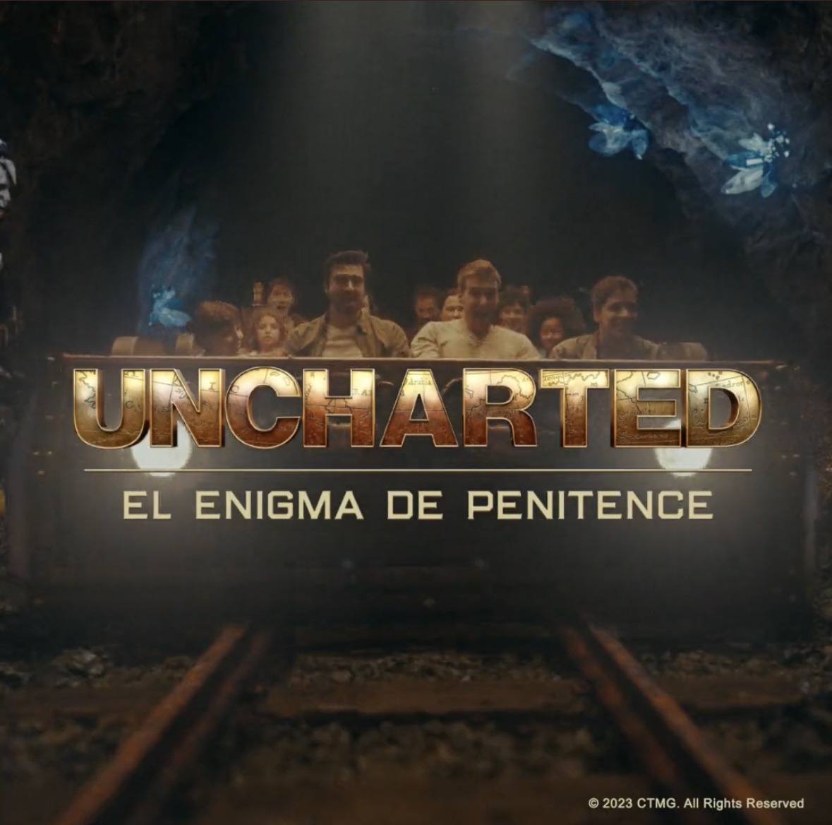 Logo de UNCHARTED El Enigma de Penitence atracción 2023 de PortAventura