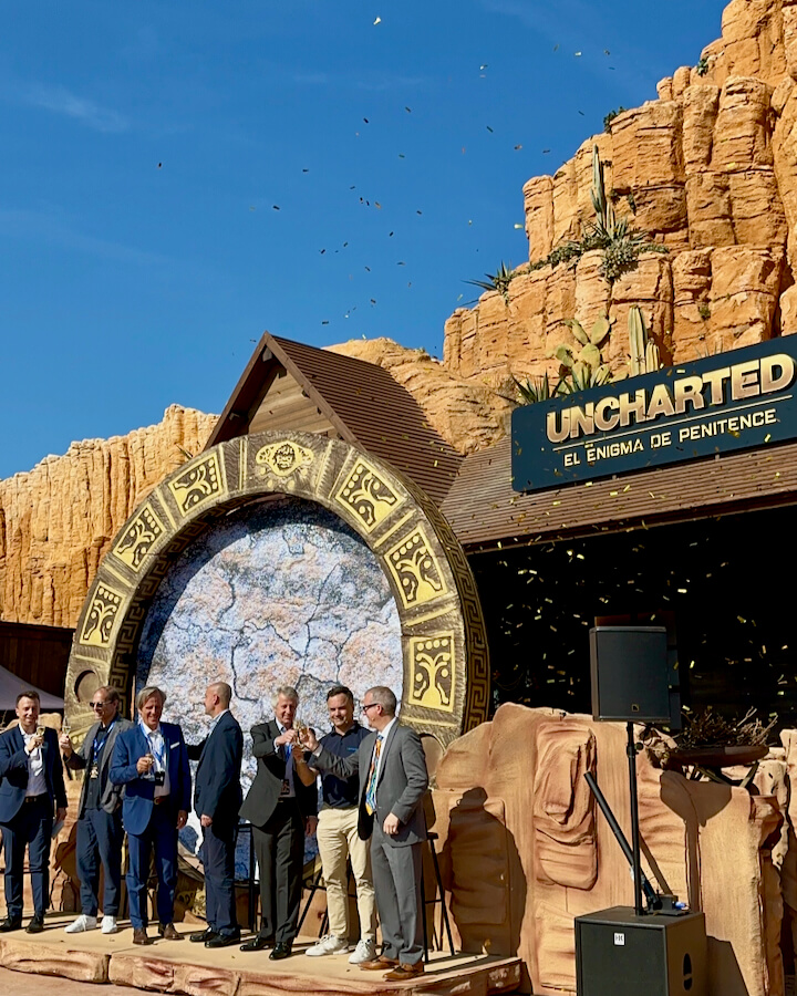 Inauguración de Uncharted la nueva atracción 2023 en PortAventura World