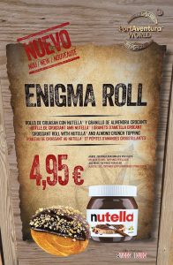 Menú Sweet House by Nutella 2023 PortAventura - Enigma Roll