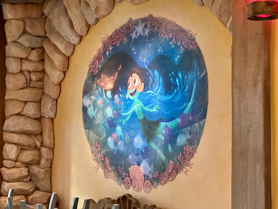 Interior de la sala de Luca del restaurante Bella Notte de Disneyland Paris