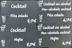 Precios cocktails 2023