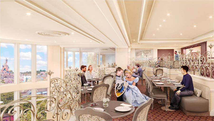 Castle Club Lounge desayuno con Princesas Disney - Disneyland Hotel - Disneyland Paris