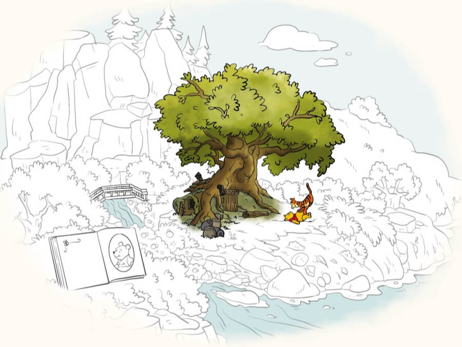 Nueva escena de Winnie the Pooh en Le Pays des Contes de Fées - Disneyland Paris 2024