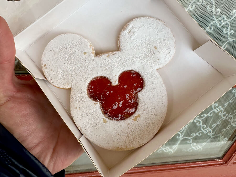 Galleta con mermelada de Mickey - Navidad Disneyland Paris