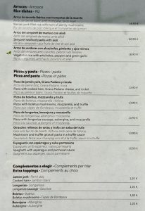 Racó de Mar - PortAventura - Carta de arroces, pizza y pasta 2024 v2