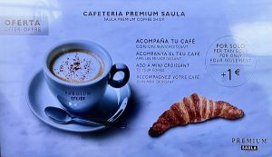 Café Saula - Oferta café y minicroissant 2024