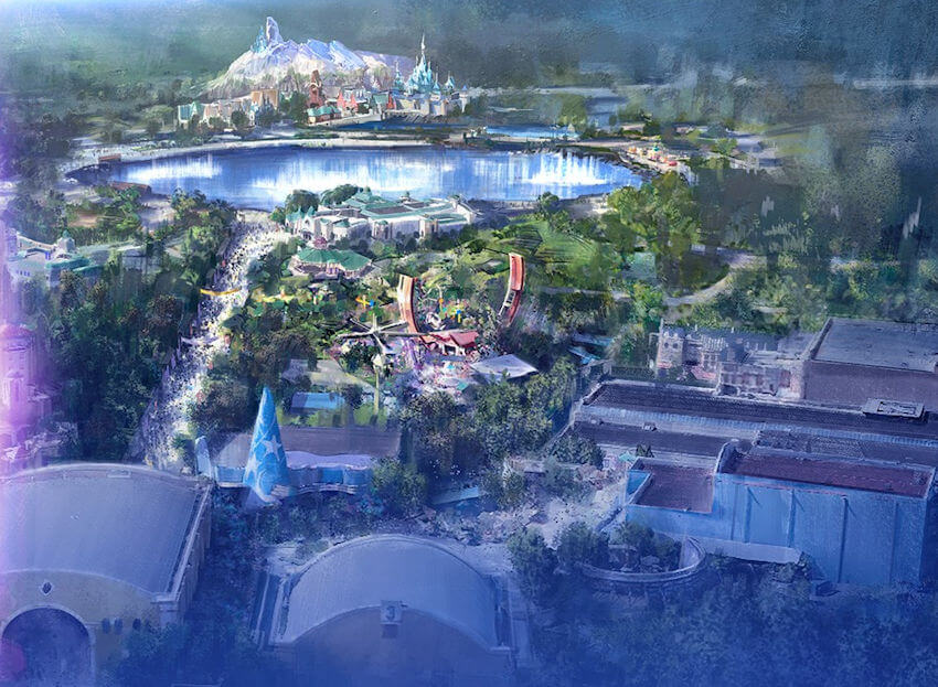 Diseño de Disney Adventure World el nuevo nombre del Parque Walt Disney Studios en Disneyland Paris